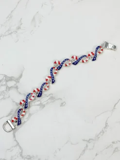 Patriotic Ribbon Magnetic Bracelet