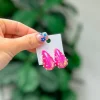 Pearl Bubble Drop Earrings - Pearlescent Pink