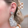 Pearl Bunny Dangle Earrings