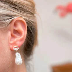 Pearl Drop Dangle Earrings