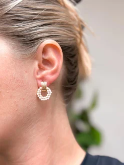 Petite Beaded Drop Earrings - Ivory