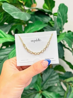 Petite Infinity Linked Chain Necklace - Gold