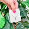 Petite Pineapple Pendant Necklace - Silver