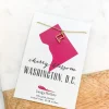 Petite State Outline Pendant Necklaces by Lucky Feather - DC