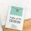 Petite State Outline Pendant Necklaces by Lucky Feather - Colorado