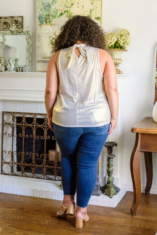 Photo Op Sleeveless Blouse