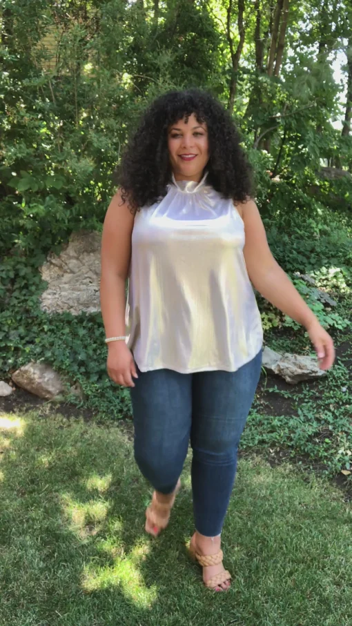Photo Op Sleeveless Blouse