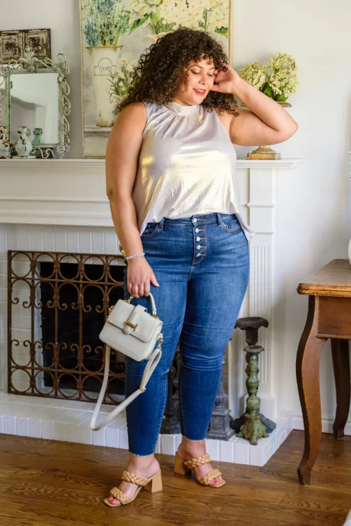Photo Op Sleeveless Blouse