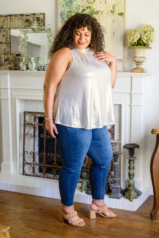 Photo Op Sleeveless Blouse