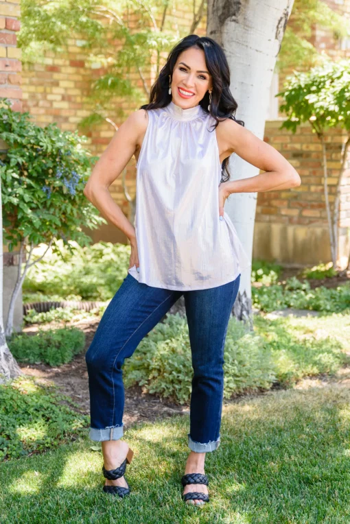 Photo Op Sleeveless Blouse