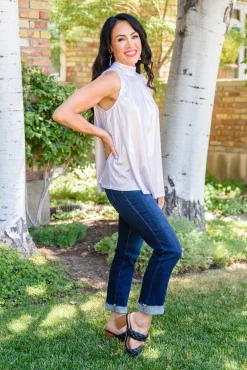 Photo Op Sleeveless Blouse