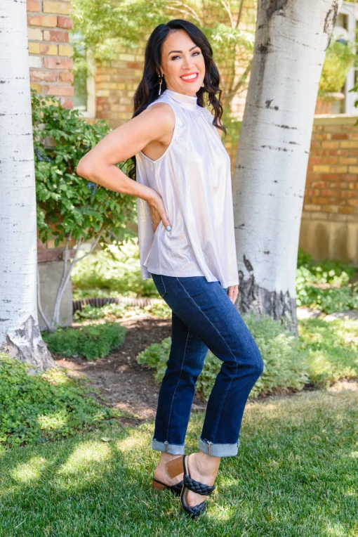 Photo Op Sleeveless Blouse