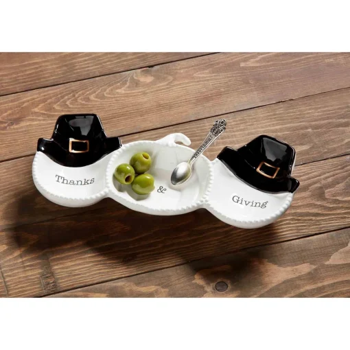 Pilgrim Tidbit Dish Set by Mud Pie