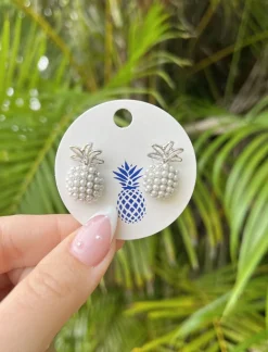 Pineapple Pearl Pop Studs