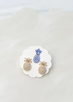 Pineapple Pearl Pop Studs