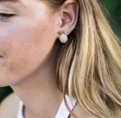 Pineapple Pearl Pop Studs