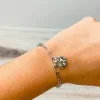 Present Bow Toggle Bracelet - Silver