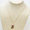 Printed Stocking Pendant Necklace - Cheetah