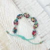 Puka Shell Adjustable Bracelet - Floral