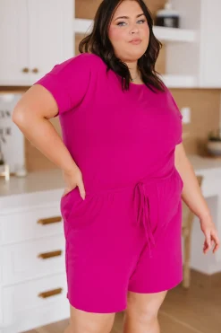 Real Cozy Romper in Magenta (Ships in 1-2 Weeks)