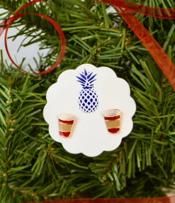 Red Coffee Cup Signature Enamel Studs by Prep Obsessed