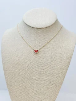 Red Heart Pendant Necklace