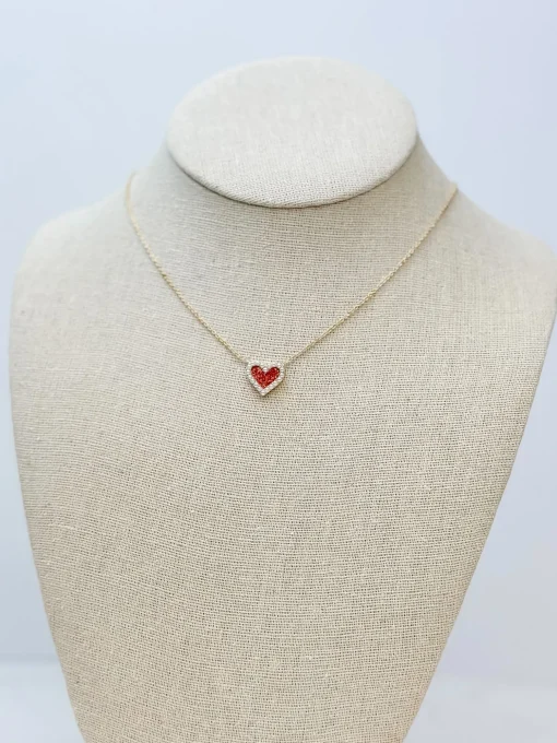 Red Heart Pendant Necklace