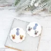 Rudolph Reindeer Glitzy Stud Earrings - Choice of Color