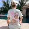 'Sandy Paws, Salty Kisses' Swimmer Dog Short Sleeve Tee by Simply Southern