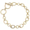 Sasha Charm Collector Toggle Charm Bracelet Base in Shiny Gold By Canvas