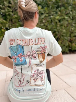 'Scrub Life' Bows Short Sleeve Tee by Simply Southern