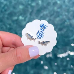 Shark Signature Enamel Studs by Prep Obsessed