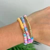 Shimmer Rubber Disc Stretch Stack - Multi