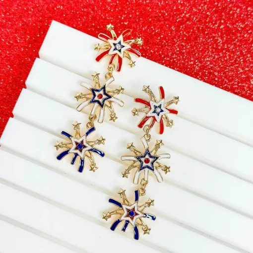 Shining Fireworks Statement Earrings