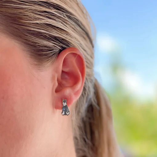 Signature Pet Enamel Studs by Prep Obsessed - Schnauzer