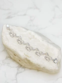 Silver Horse Magnetic Bracelet
