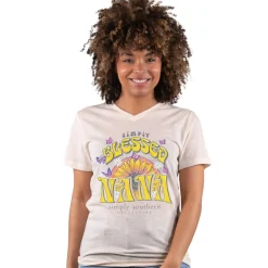 'Simply Blessed Nana' Short Sleeve V-Neck Tee by Simply Southern