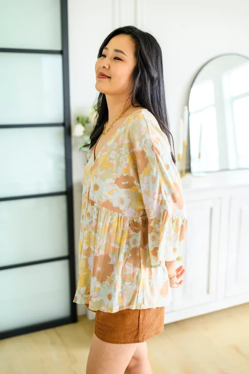 Singled Out Floral Blouse in Green