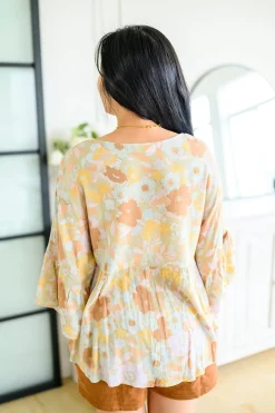 Singled Out Floral Blouse in Green