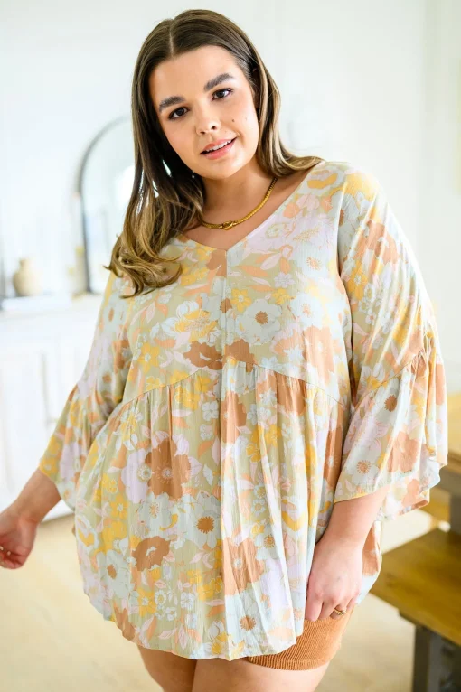 Singled Out Floral Blouse in Green