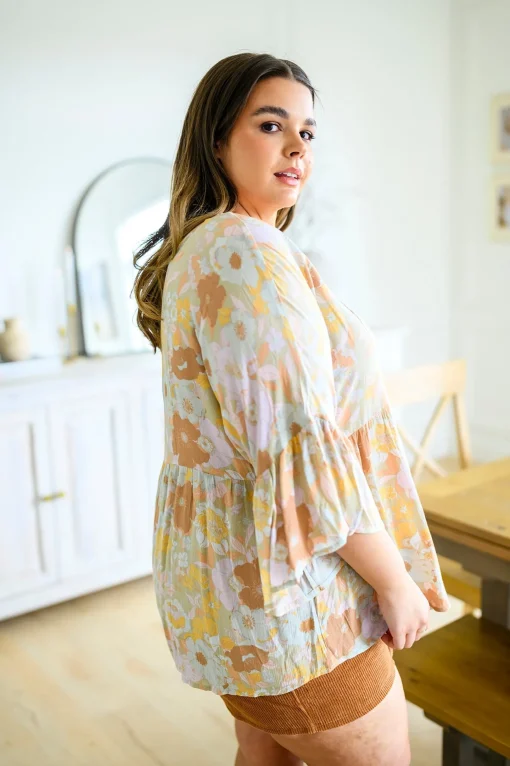 Singled Out Floral Blouse in Green