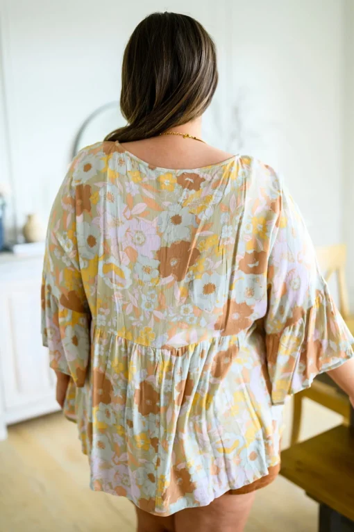 Singled Out Floral Blouse in Green