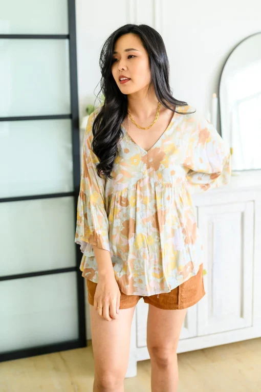 Singled Out Floral Blouse in Green