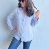 Skies The Limit Button Up in Lavender Blue