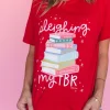 'Sleighing My TBR' Red Graphic Tee
