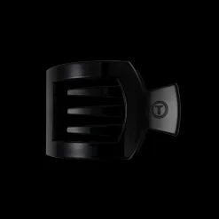 Small Teleties Flat Square Clip - Jet Black