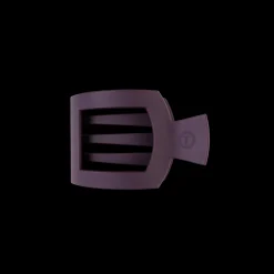 Small Teleties Flat Square Clip - Burgundy Bliss