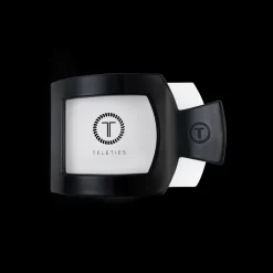 Small Teleties Flat Square Clip - Jet Black