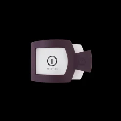Small Teleties Flat Square Clip - Burgundy Bliss