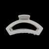 Small Teleties Open Claw Clip - Silver Flames
